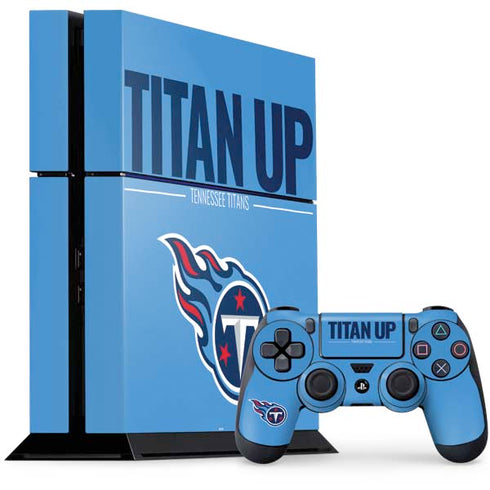 NFL Tennessee Titans Team Motto PS4 Console and Controller Bundle Skin