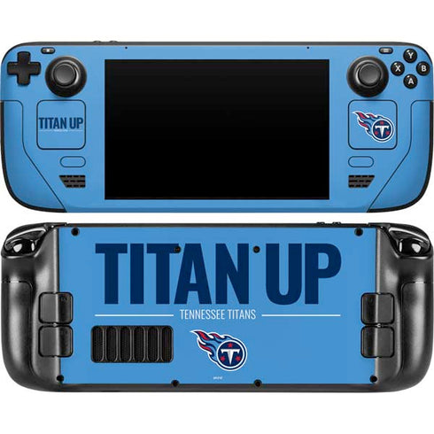 NFL Tennessee Titans Team Motto Steam Deck Handheld Gaming Computer Skin