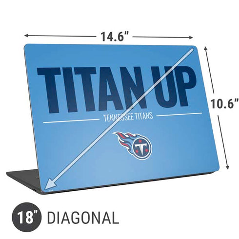 NFL Tennessee Titans Team Motto Universal Laptop 18in (14.6 x 10.6in) Skin