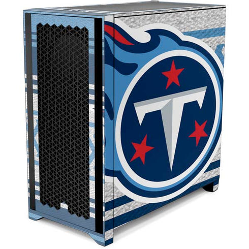 NFL Tennessee Titans Trailblazer Corsair 4000D Tempered Glass Mid-Tower ATX Case Skin