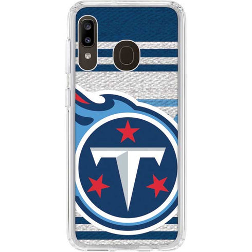 NFL Tennessee Titans Trailblazer Galaxy A20 Clear Case