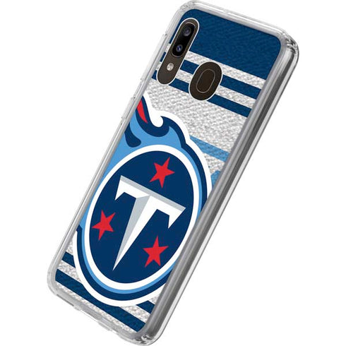 NFL Tennessee Titans Trailblazer Galaxy A20 Clear Case