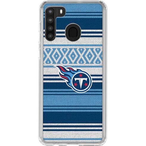 NFL Tennessee Titans Trailblazer Galaxy A21 Clear Case