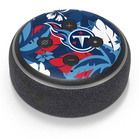 NFL Tennessee Titans Tropical Print Amazon Echo Dot Skin