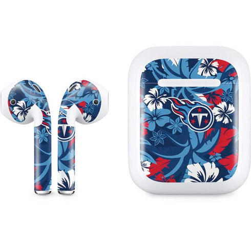 NFL Tennessee Titans Tropical Print Apple AirPods Skin