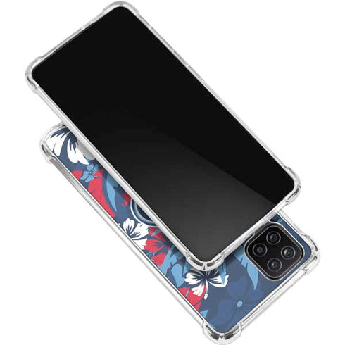 NFL Tennessee Titans Tropical Print Galaxy A12 Clear Case