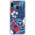 NFL Tennessee Titans Tropical Print Galaxy A20 Clear Case