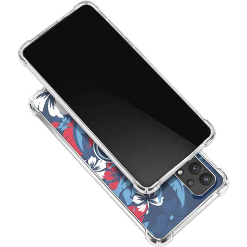 NFL Tennessee Titans Tropical Print Galaxy A32 5G Clear Case