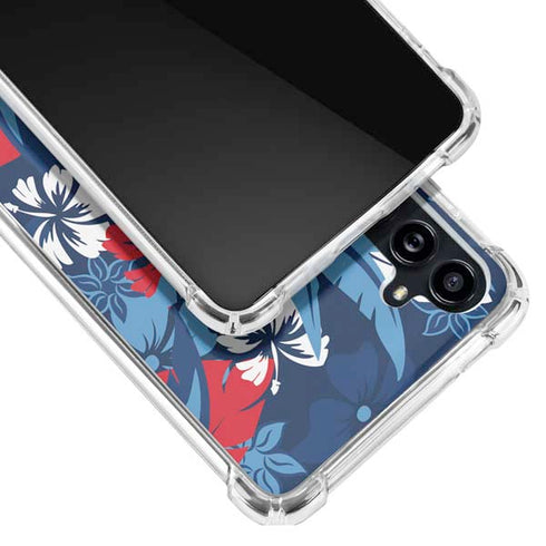 NFL Tennessee Titans Tropical Print Galaxy A54 5G Clear Case