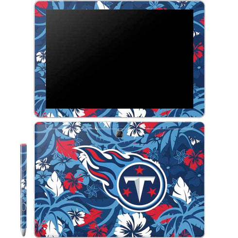 NFL Tennessee Titans Tropical Print Galaxy Book 12in Skin