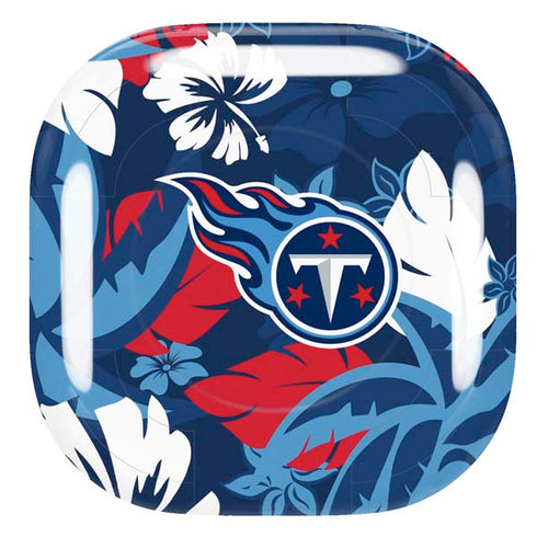 NFL Tennessee Titans Tropical Print Galaxy Buds Pro Skin