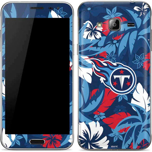 NFL Tennessee Titans Tropical Print Galaxy J3 Skin