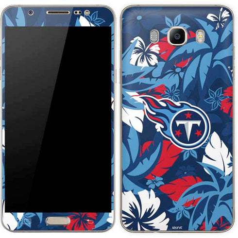 NFL Tennessee Titans Tropical Print Galaxy J7 Skin