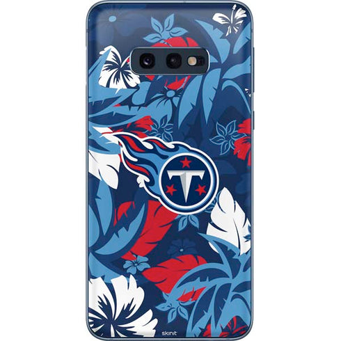 NFL Tennessee Titans Tropical Print Galaxy S10e Skin