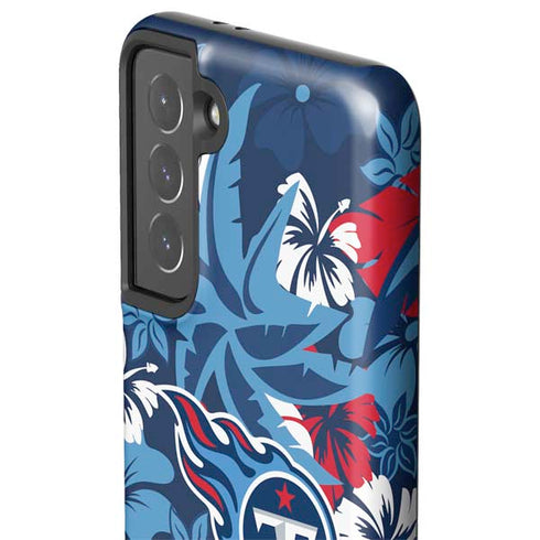 NFL Tennessee Titans Tropical Print Galaxy S21 5G Pro Case