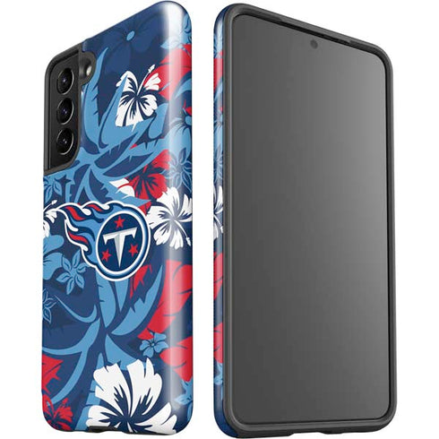 NFL Tennessee Titans Tropical Print Galaxy S21 5G Pro Case
