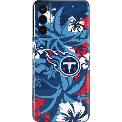 NFL Tennessee Titans Tropical Print Galaxy S21 5G Skin