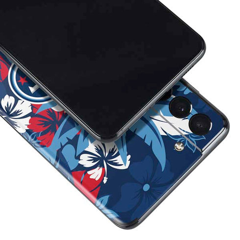 NFL Tennessee Titans Tropical Print Galaxy S21 Plus 5G Skin