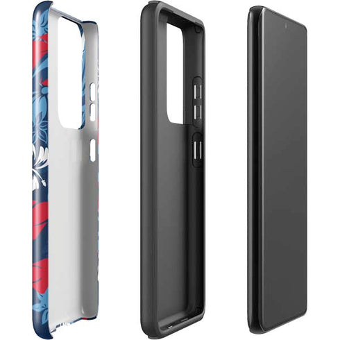 NFL Tennessee Titans Tropical Print Galaxy S21 Ultra 5G Pro Case