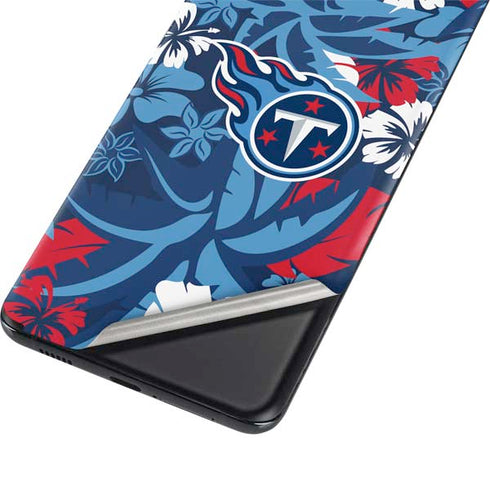 NFL Tennessee Titans Tropical Print Galaxy S21 Ultra 5G Skin