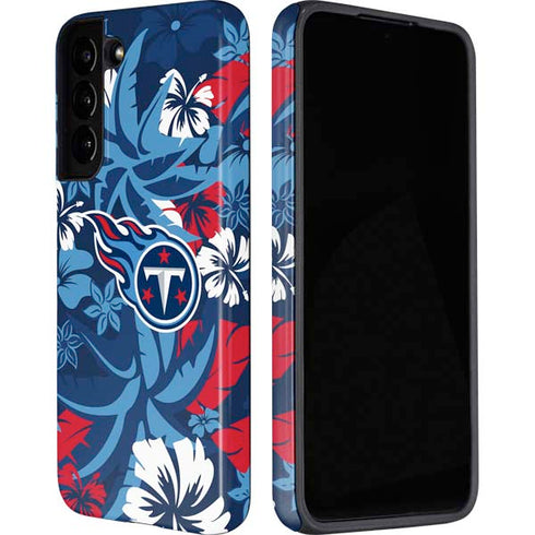 NFL Tennessee Titans Tropical Print Galaxy S22 Plus Pro Case