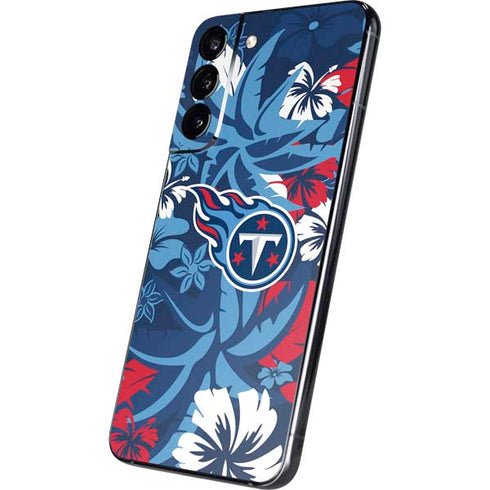 NFL Tennessee Titans Tropical Print Galaxy S22 Plus Skin