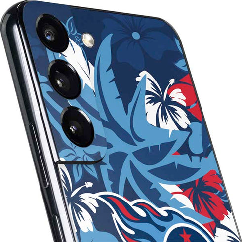 NFL Tennessee Titans Tropical Print Galaxy S22 Plus Skin