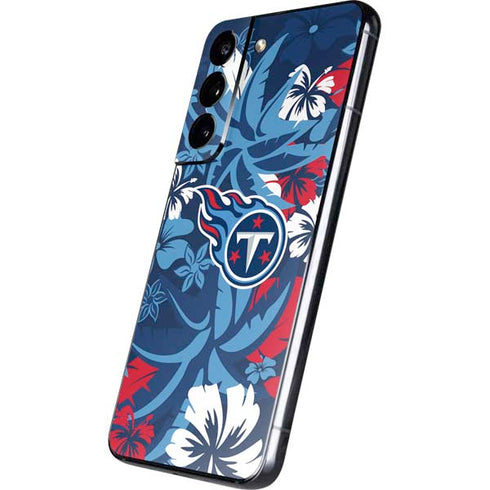 NFL Tennessee Titans Tropical Print Galaxy S22 Skin