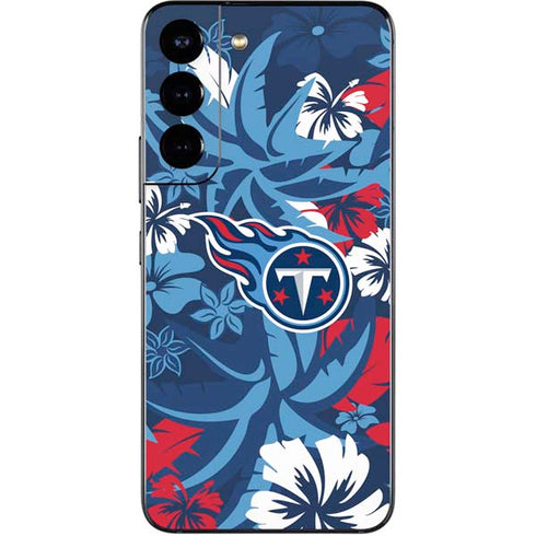 NFL Tennessee Titans Tropical Print Galaxy S22 Skin