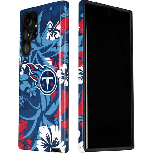 NFL Tennessee Titans Tropical Print Galaxy S22 Ultra Pro Case