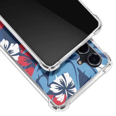 NFL Tennessee Titans Tropical Print Galaxy S23 FE Clear Case