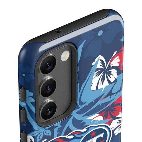NFL Tennessee Titans Tropical Print Galaxy S23 Plus Pro Case