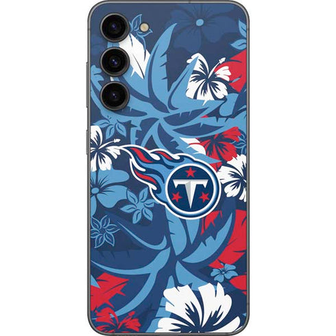 NFL Tennessee Titans Tropical Print Galaxy S23 Plus Skin