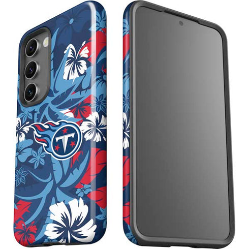 NFL Tennessee Titans Tropical Print Galaxy S23 Pro Case