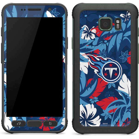 NFL Tennessee Titans Tropical Print Galaxy S7 Active Skin