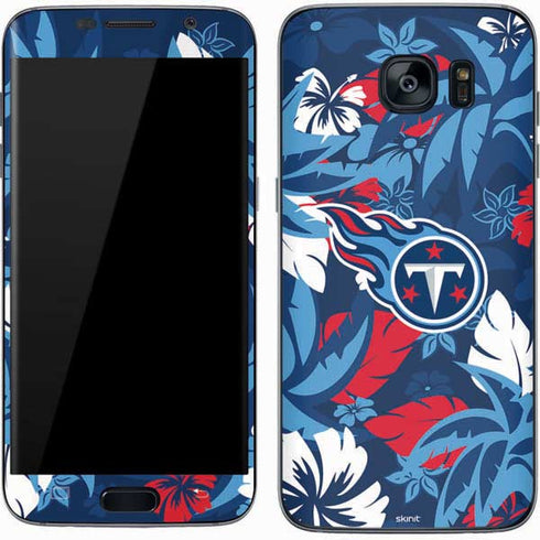 NFL Tennessee Titans Tropical Print Galaxy S7 Skin