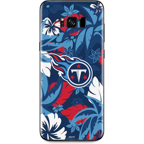 NFL Tennessee Titans Tropical Print Galaxy S8 Plus Skin