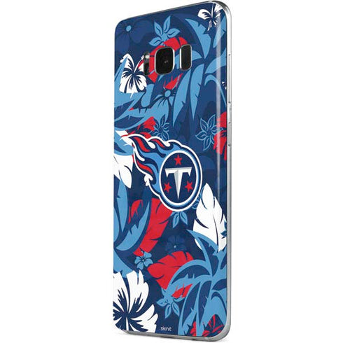 NFL Tennessee Titans Tropical Print Galaxy S8 Skin