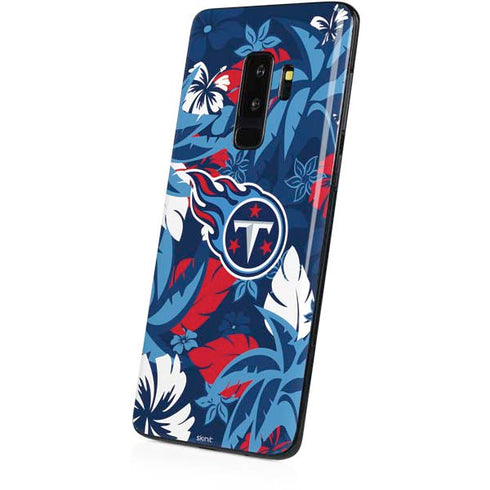 NFL Tennessee Titans Tropical Print Galaxy S9 Plus Skin