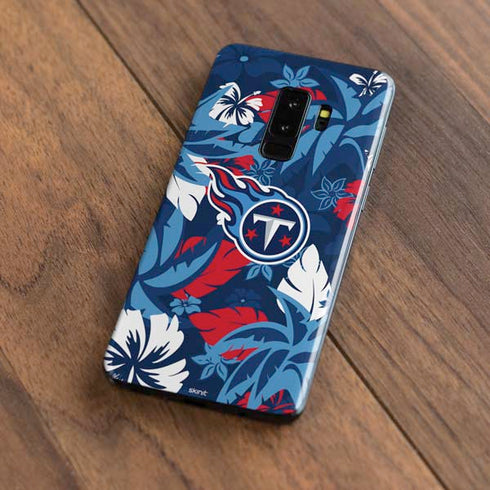 NFL Tennessee Titans Tropical Print Galaxy S9 Plus Skin