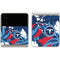 NFL Tennessee Titans Tropical Print Galaxy Z Flip3 5G Skin