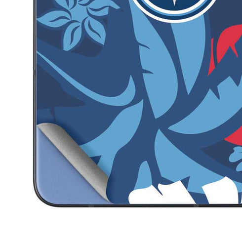 NFL Tennessee Titans Tropical Print Galaxy Z Fold5 5G Skin