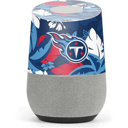 NFL Tennessee Titans Tropical Print Google Home Skin