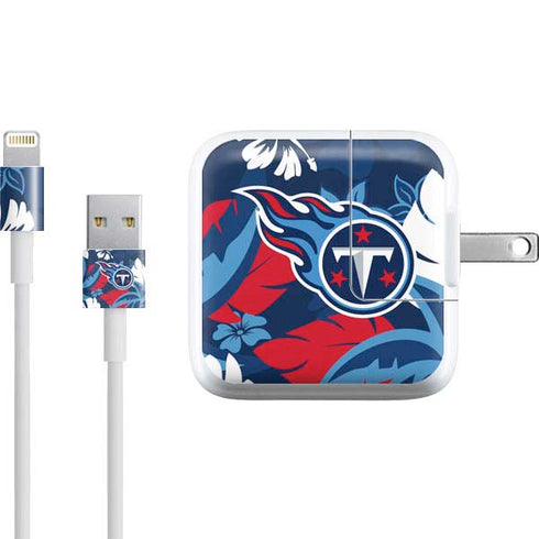 NFL Tennessee Titans Tropical Print iPad Charger (10W USB) Skin