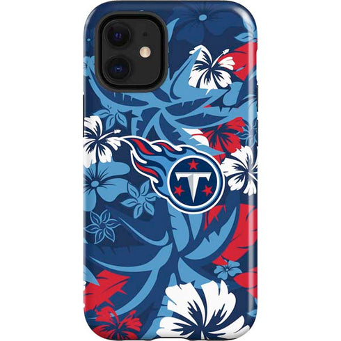NFL Tennessee Titans Tropical Print iPhone 12 Mini Impact Case