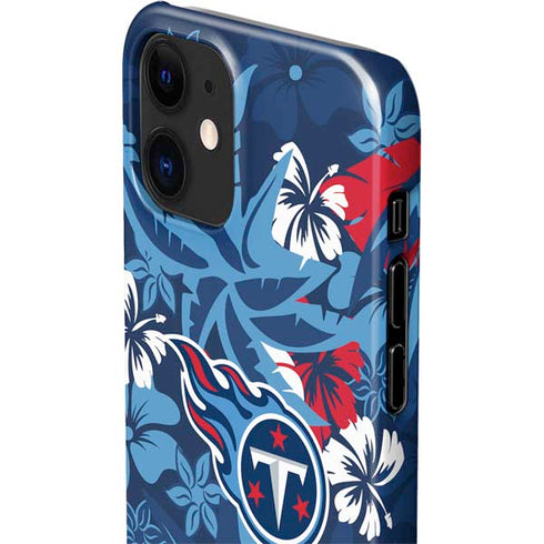 NFL Tennessee Titans Tropical Print iPhone 12 Mini Lite Case