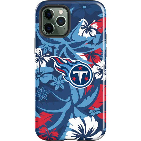 NFL Tennessee Titans Tropical Print iPhone 12 Pro Impact Case