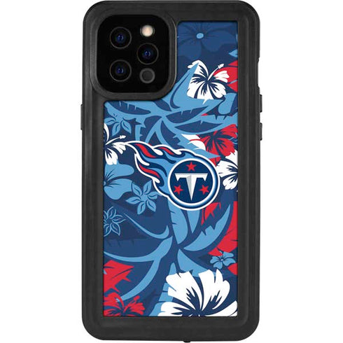 NFL Tennessee Titans Tropical Print iPhone 12 Pro Max Waterproof Case
