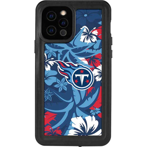 NFL Tennessee Titans Tropical Print iPhone 12 Pro Waterproof Case