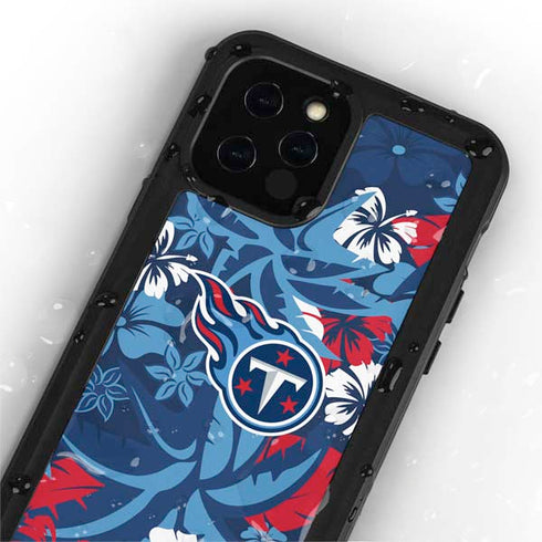 NFL Tennessee Titans Tropical Print iPhone 12 Pro Waterproof Case